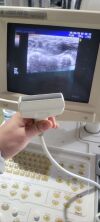 GE Used  Logiq 400 CL Pro Convex Linear 2 Transducer Ultrasound Unit