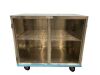CASE MEDICAL GEN-SURGICAL-CASE-CART DOUBLE DOOR STAINLESS STEEL CART