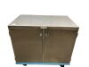 CASE MEDICAL GEN-SURGICAL-CASE-CART DOUBLE DOOR STAINLESS STEEL CART