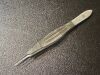 JARIT 355-161 Castroviejo Suture Tying Forceps, 0.5mm Teeth