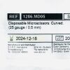DORC GLOBAL REF 1286.MD05 Disposable Microscissors: Curved. (25 gauge / 0.5 mm) ,EXP 2024/12