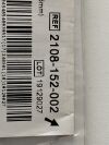 STRYKER Heavy Duty Sagittal Blade: Straight, Ground: 12.5mm x 61.5mm x 1.19mm  2108-152-002   Exp.2024-05  (AA34) 2108 Series Sagittal Blade