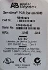 APPLIED BIOSYSTEMS 9700 GENEAMP PCR SYSTEM