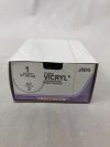 ETHICON J583G COATED VICRYL Suture, Taper Point, Absorbable, XLH 70mm ½ Circle, Violet Braided 27" ˜ 70cm, Size: 1