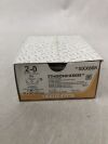 ETHICON SXX86N ETHIBOND EXCEL Polyester Suture, Taper Point, Non-Absorbable, SH ½ Circle, Green & White Braided 5-30" (75 cm), Size: 2-0