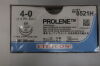ETHICON 8521H Prolene Non-Absorbable Monofilament Polypropylene Suture, Size 4-0, 36 in. Length, SH Needle