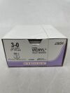ETHICON J305H COATED VICRYL (polyglactin 910) Suture, Taper Point, Absorbable, RB-1 17mm ½ Circle, Violet Braided 27" ˜ 70cm, Size: 3-0