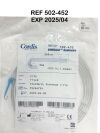 CORDIS REF 502-452 FIXED CORE EMERALD GUIDEWIRE 0.025" X 260CM, EXCHANGE, J-TIP ,EXP 2025/04