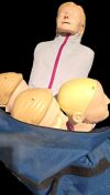 LAERDAL RESUSCI Little Anne x 4 manikin torso with jaw thrust simulator + carrying case CPR Training Aids