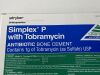 STRYKER Simplex P with Tobramycin, Antibiotic Bone Cement  6197-9-001   Exp.2025-04  (AA44) Simplex P