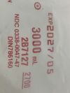 BAXTER Lot of 2 Sodium Chloride  3000ml Exp.2027-05  (AA41) Sodium Chloride