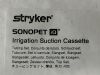 STRYKER Sonopet IQ Irrigation Suction Cassette & Tubing  5500-573-000   Exp.2024-12  (AA36) Sonopet iQ