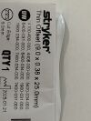 STRYKER Aggressive Thin Offset Blade, Medium 9mm x 0.38mm x 25mm 2296-003-511   Exp.2030-01  (Y61) Thin Offset