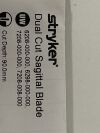 STRYKER Dual Cut Sagittal Blade  4118-127-090   Exp.2025-02  (Y61) Dual Cut Sagittal Blade