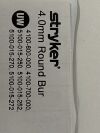 STRYKER Lot of 2 4.0mm Round Bur  1608-002-055   Exp.2025-06  (Y61) 4.0mm Round Bur
