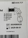 COVIDIEN Shiley XLT Extended-Length Tracheostomy Tube, Cuffed, Proximal w/Disposable Inner Cannula 6.0mm  60XLTCP   Exp.2029-08  (AA35) Shiley Tracheostomy Tube