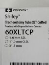 COVIDIEN Shiley XLT Extended-Length Tracheostomy Tube, Cuffed, Proximal w/Disposable Inner Cannula 6.0mm  60XLTCP   Exp.2029-08  (AA35) Shiley Tracheostomy Tube