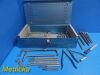 ZIMMER Harrington Spinal Instrument W/ Ratchet Distraction Rods,Hooks,Case
