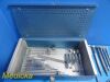 ZIMMER Harrington Spinal Instrument W/ Ratchet Distraction Rods,Hooks,Case
