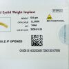 MEDDEV REF LL3006 Contour™ Gold Eyelid Weight Implant, WEIGHT 0.6 gm , EXP 2026/01