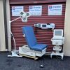 HERITAGE MEDICAL Sonobed 3 Section w New Creme Upholstery and Hand Control Ultrasound Table