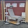 CLINTON Model 85300 Power Up Down Imaging Table w new Black Upholstery 1 Knock Out Ultrasound Table