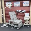 OAKWORKS Dual Tower w Foot Section, New Graphite Upholstery & Hand or Foot Controller w 2 knockouts Ultrasound Table