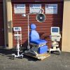 OAKWORKS Dual Tower w Foot Section, New Graphite Upholstery & Hand or Foot Controller w 2 knockouts Ultrasound Table