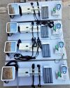 RITTER Midmark  with Tan Shell & New Blue Upholstery Exam Table