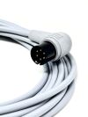 ZOLL IBP Transducer Interface Cable with Right Angle Connector - Edwards Defibrillator