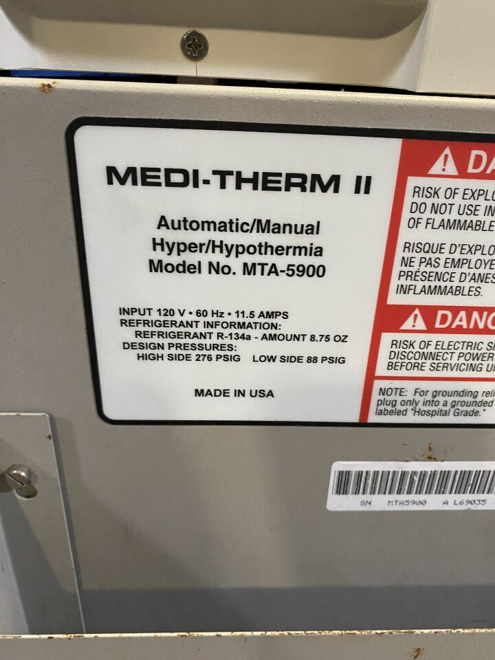 GAYMAR Medi-Therm II MTA-5900 Hypothermia Unit