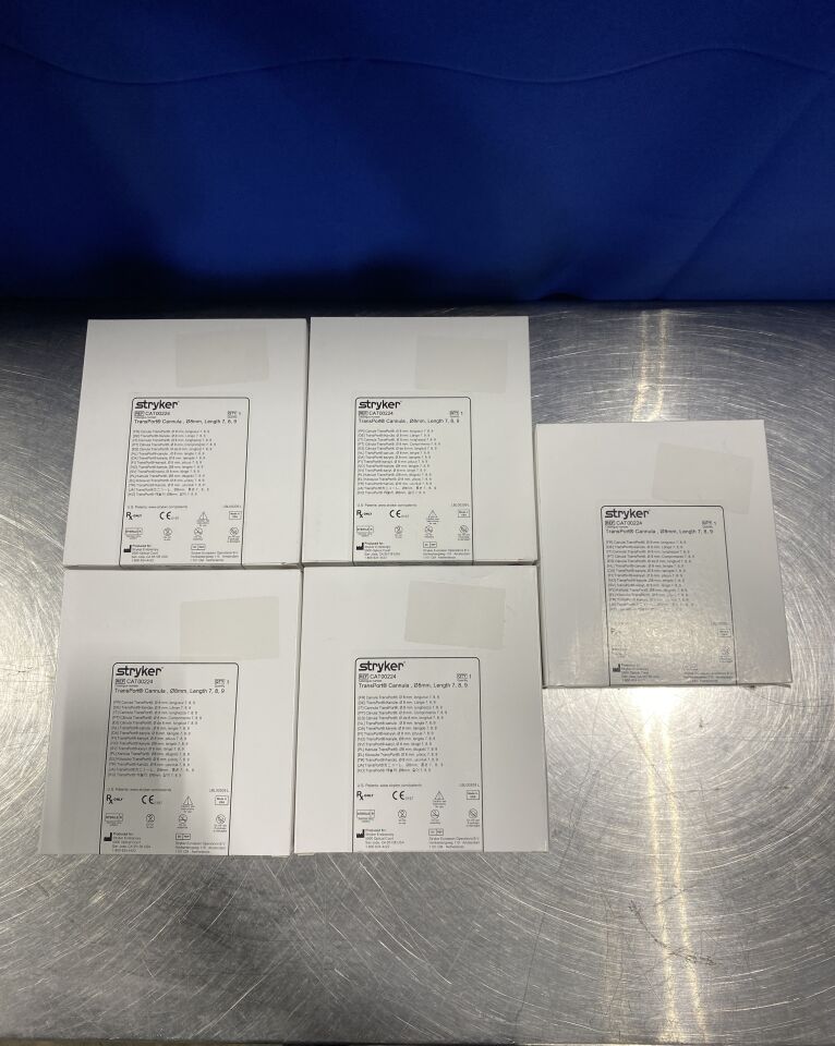 STRYKER CAT00224 Transport Cannula, 08mm, Length 7, 8, 9 - Lot of 5