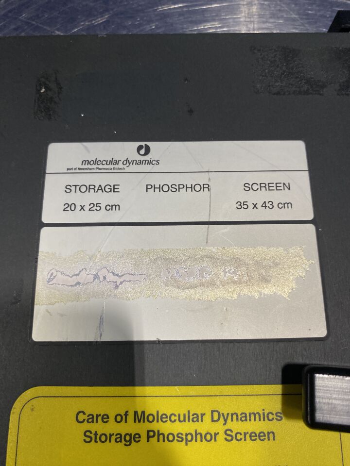 MOLECULAR DYNAMICS Storage Phosphor Screen