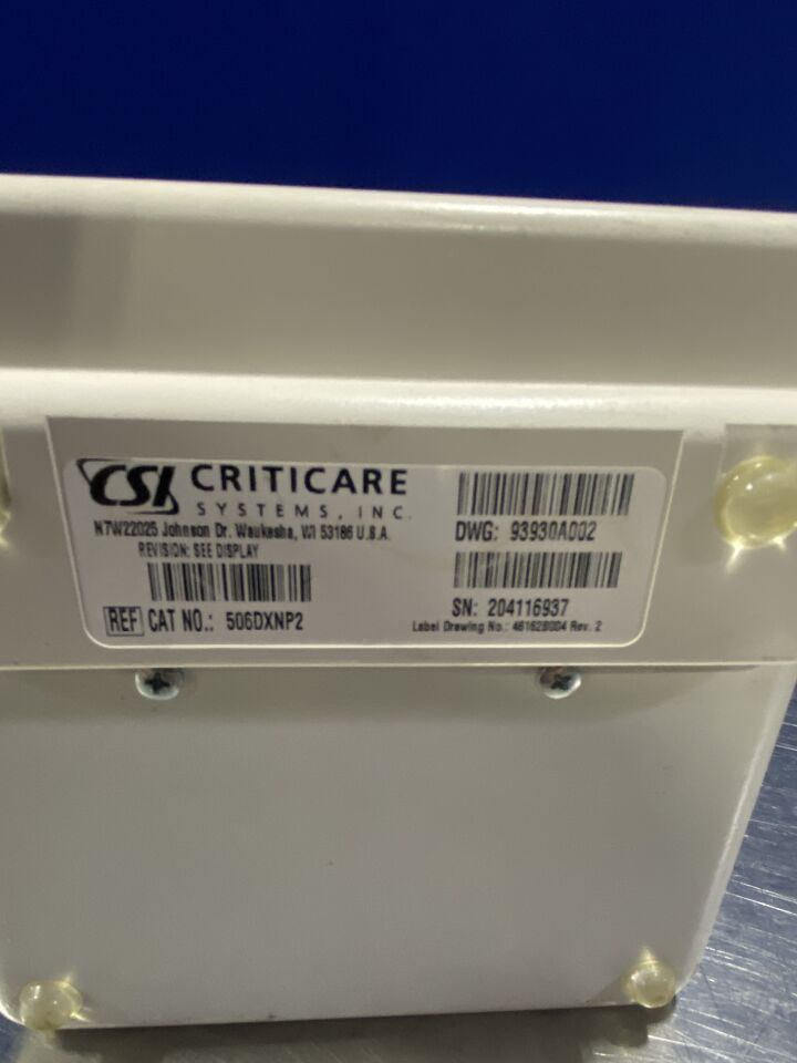 CRITICARE CAT# 506DXNP2 Monitor