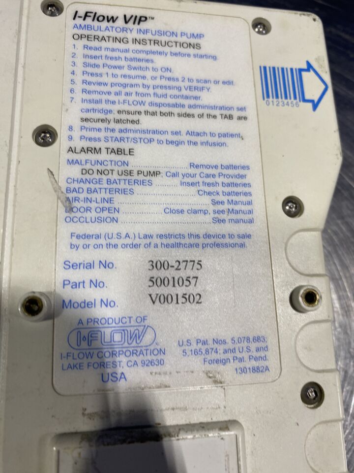 I-FLOW VIP V001502 - Lot of 6 Pump IV Infusion
