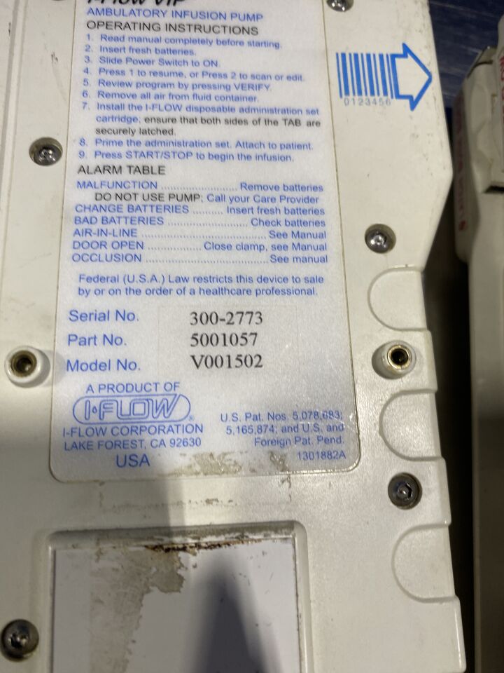 I-FLOW VIP V001502 - Lot of 6 Pump IV Infusion