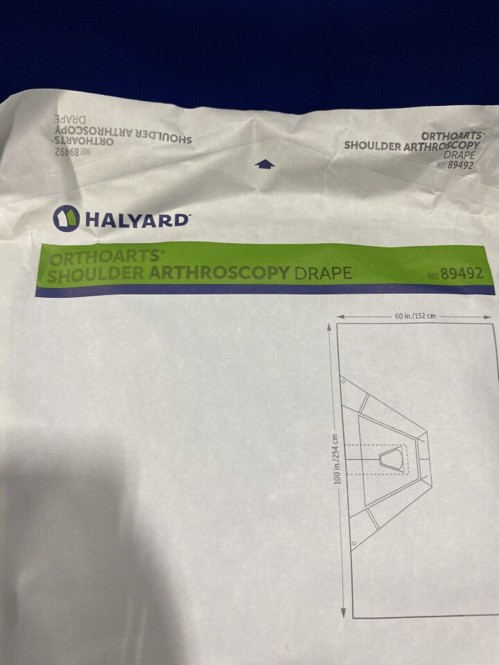 HALYARD Orthoarts Shoulder Arthroscopy Drape - Lot of 9