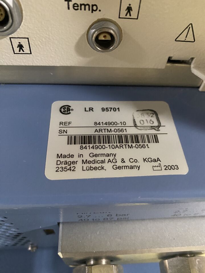 DRAGER Evita XL Ventilator