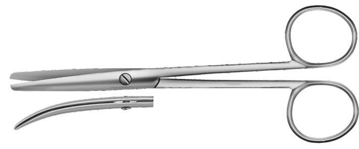 MDP MP 929-1 Enucleation Scissors - 5 1/8” - Lot of 6