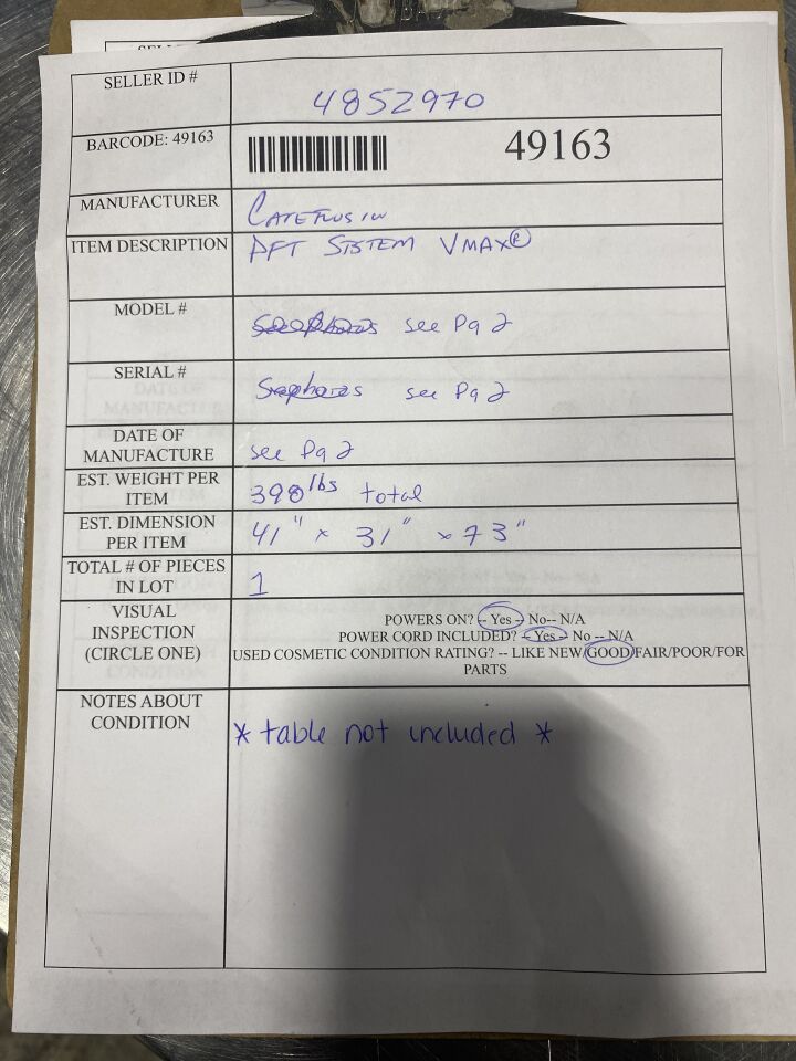 CAREFUSION Vmax PFT Unit
