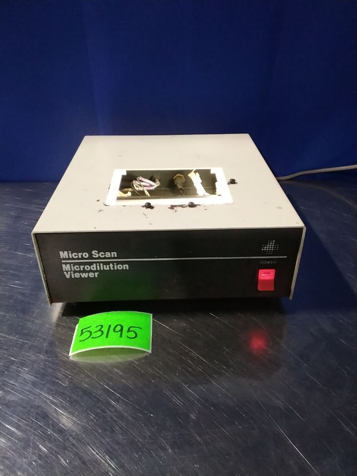 AMERICAN MICRO SCAN B1010-6 Microdilution Viewer Microbiology Analyzer