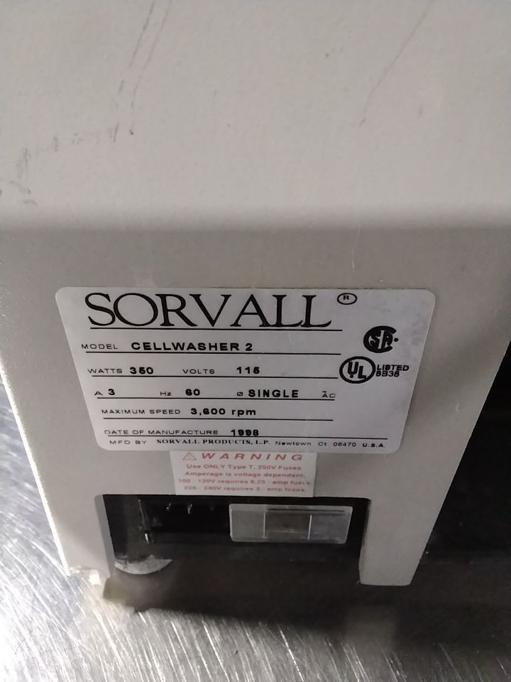 SORVALL Cellwasher 2 Cell Washer