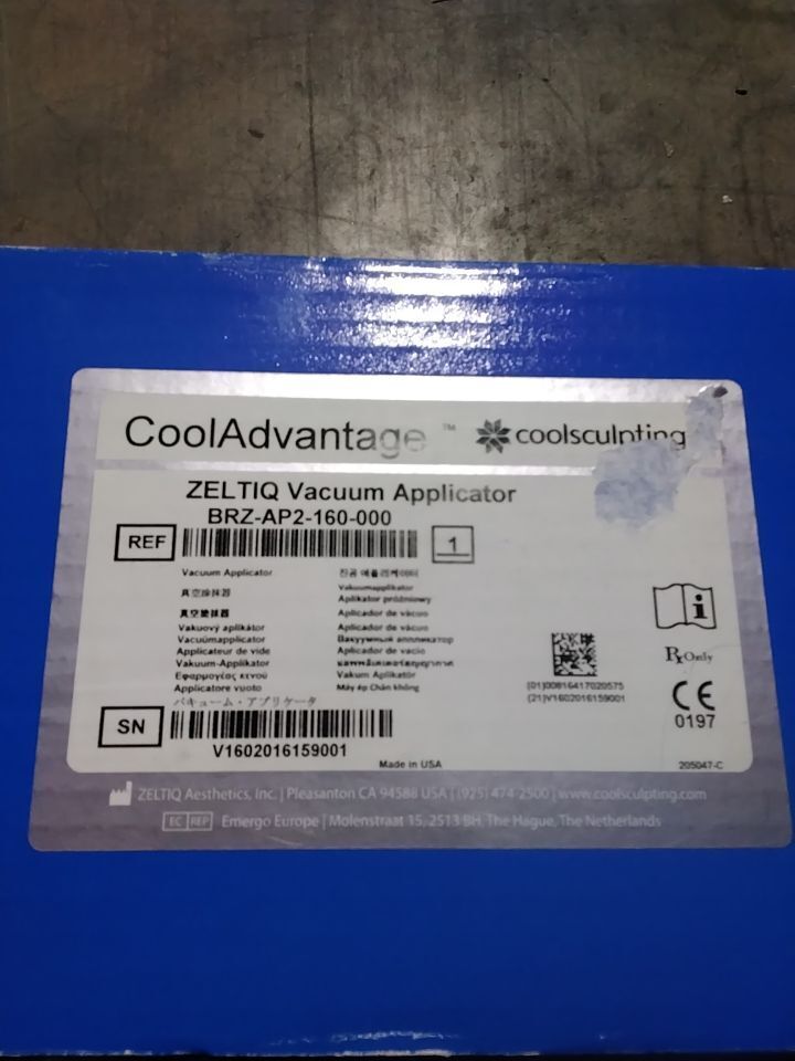 ZELTIQ AESTHETICS, INC. BRZ-CG1-BAM-110 Coolsculpting unit