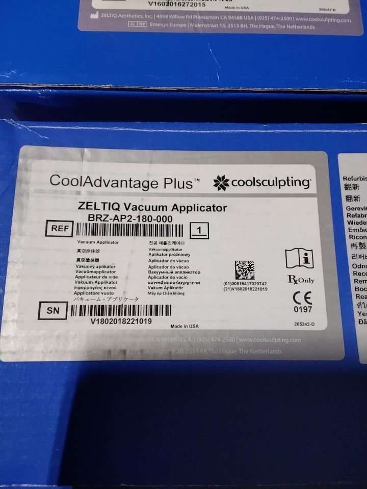 ZELTIQ AESTHETICS, INC. BRZ-CG1-BAM-110 Coolsculpting unit