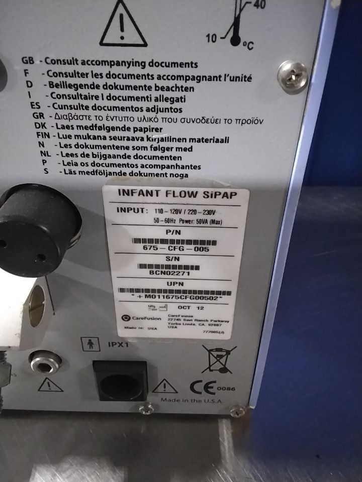 CAREFUSION INSTANT FLOW SiPAP CPAP