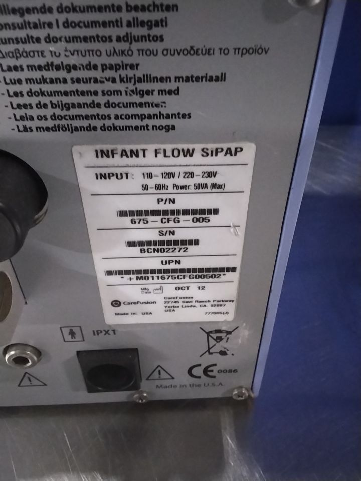 CAREFUSION INSTANT FLOW SiPAP CPAP