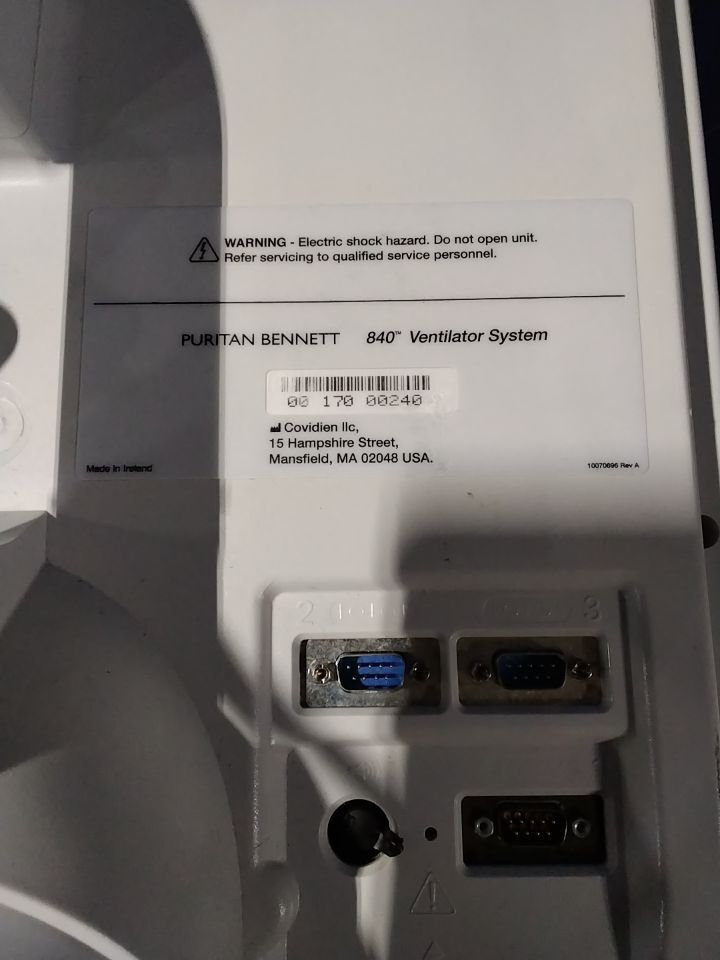 COVIDIEN/NELLCOR PURITAN BENNETT 840 Monitor Only Ventilator