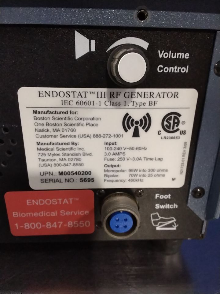 BOSTON SCIENTIFIC ENDOSTAT III Electrosurgical Unit