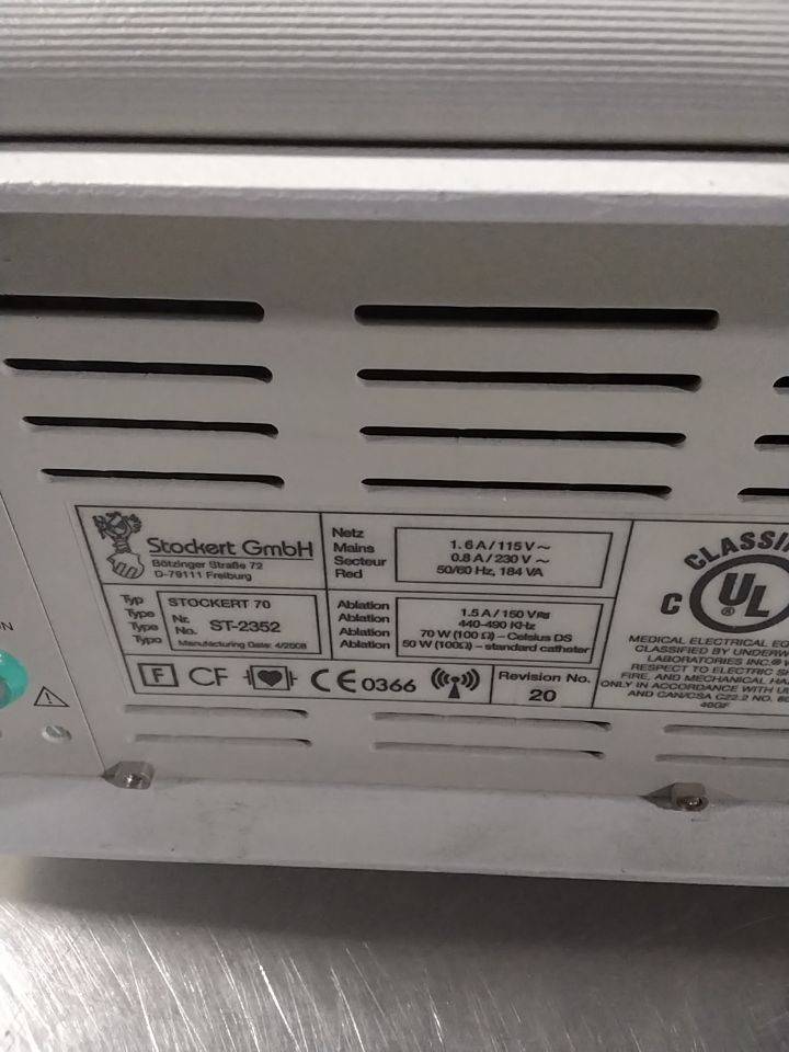 STOCKERT 70 ST-2352 Electrosurgical Unit