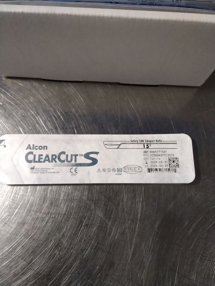 ALCON ClearCut S Safety SAB Sideport Knife 15 degree â Box of 48